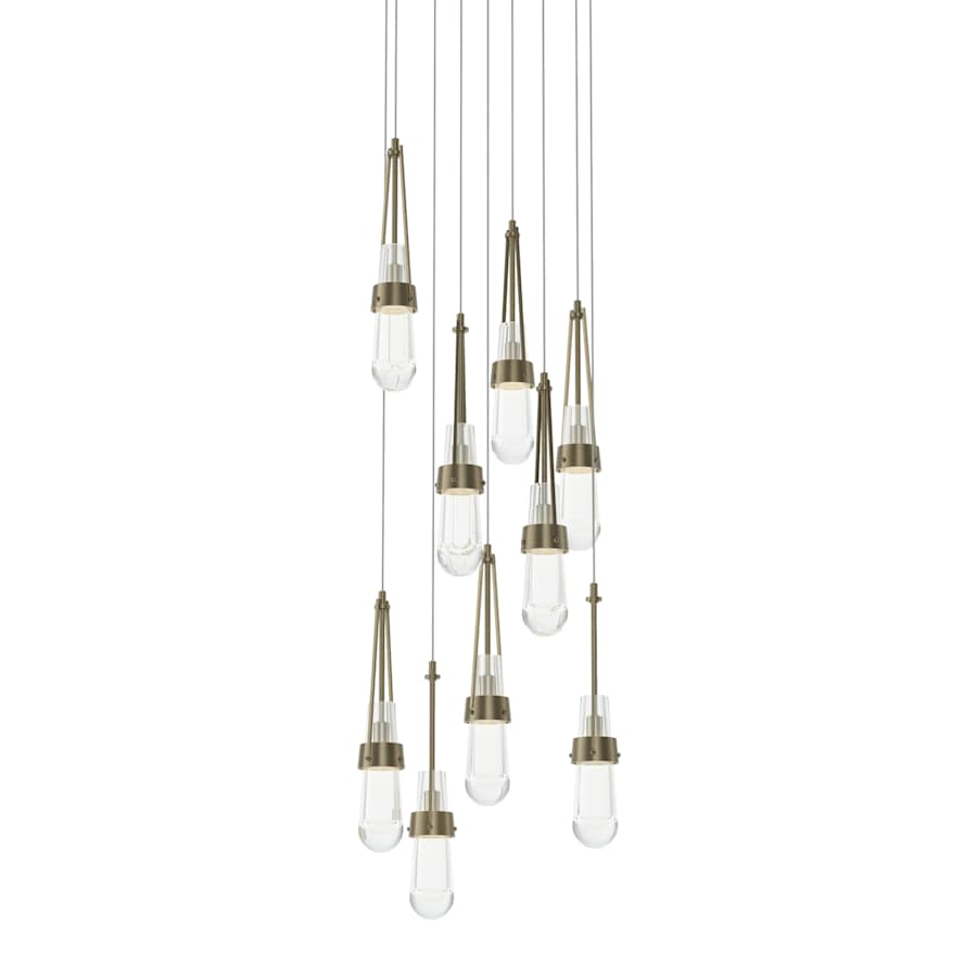 Hubbardton Forge Link 9 Light 21" Wide Multi Light Pendant