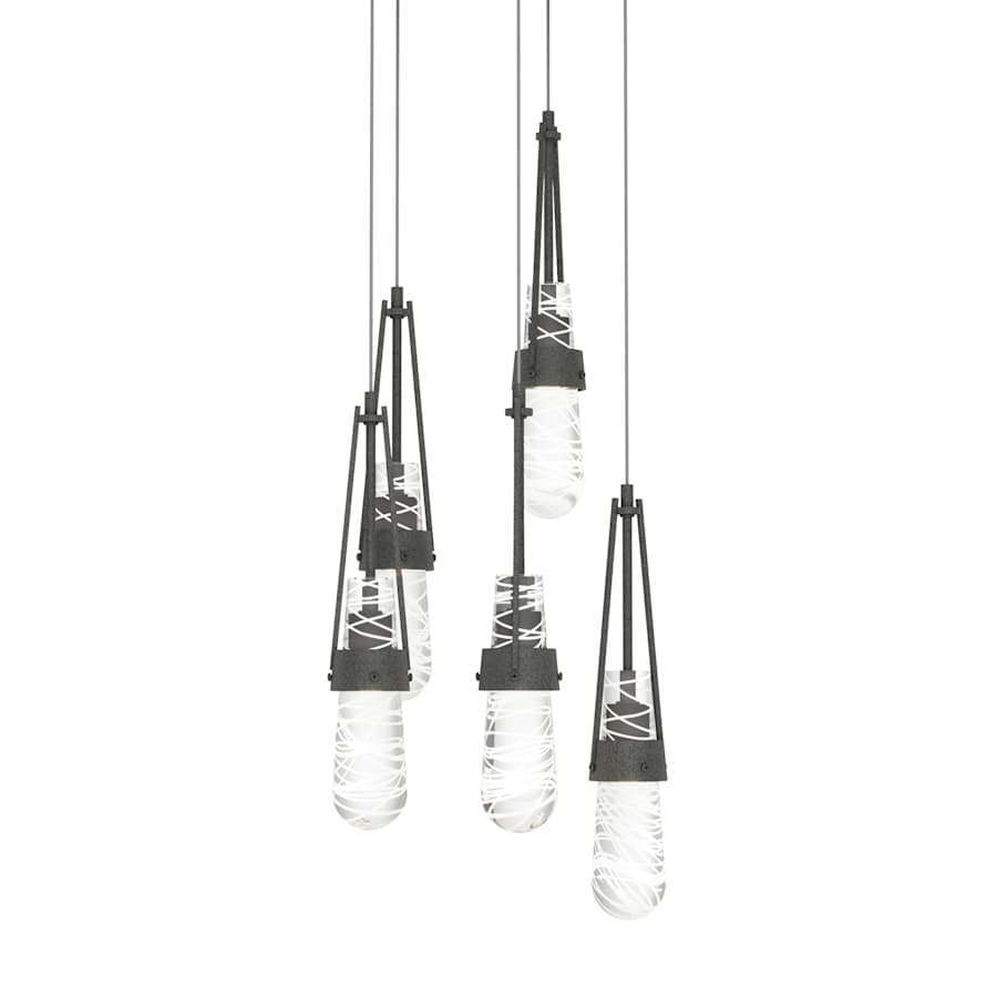 Hubbardton Forge Link 5 Light 13" Wide Multi Light Pendant