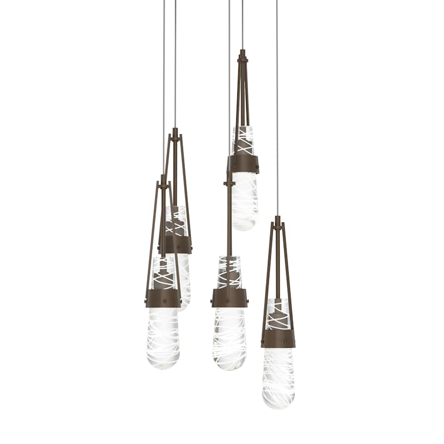 Hubbardton Forge Link 5 Light 13" Wide Multi Light Pendant