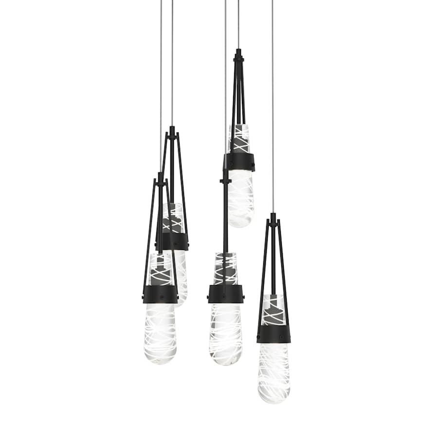 Hubbardton Forge Link 5 Light 13" Wide Multi Light Pendant