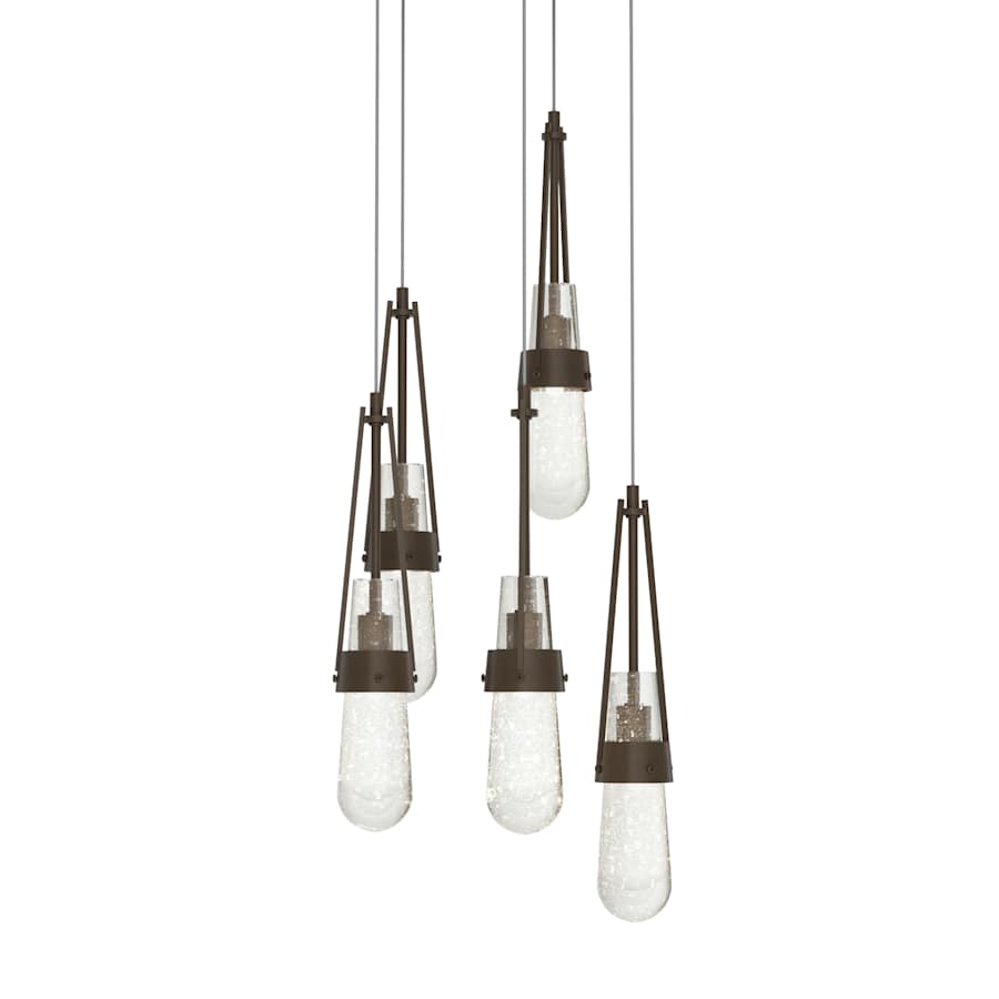 Hubbardton Forge Link 5 Light 13" Wide Multi Light Pendant