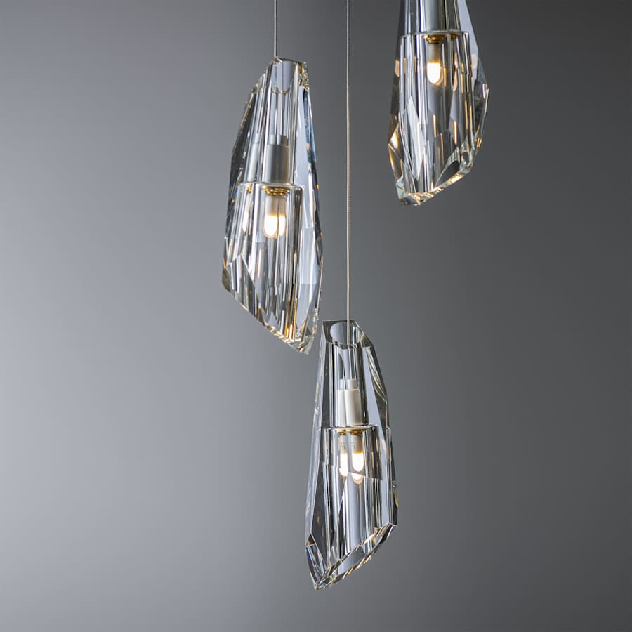 Hubbardton Forge Luma 5 Light 15" Wide Crystal Multi Light Pendant