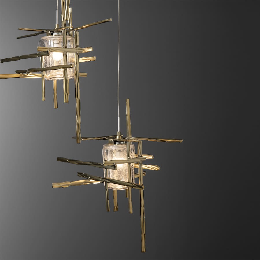 Hubbardton Forge Tura 5 Light 28" Wide Multi Light Pendant