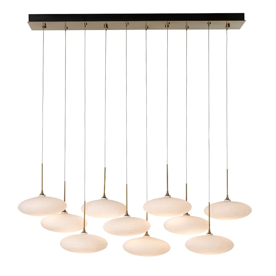 Hubbardton Forge Clouds 10 Light 48" Wide Linear Pendant