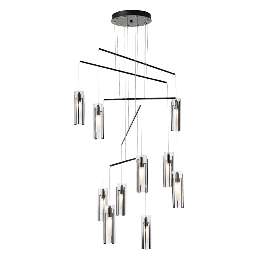 Hubbardton Forge Exos 10 Light 35" Wide Multi Light Pendant