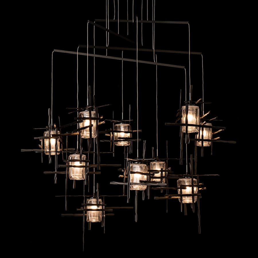 Hubbardton Forge Tura 10 Light 49" Wide Multi Light Pendant