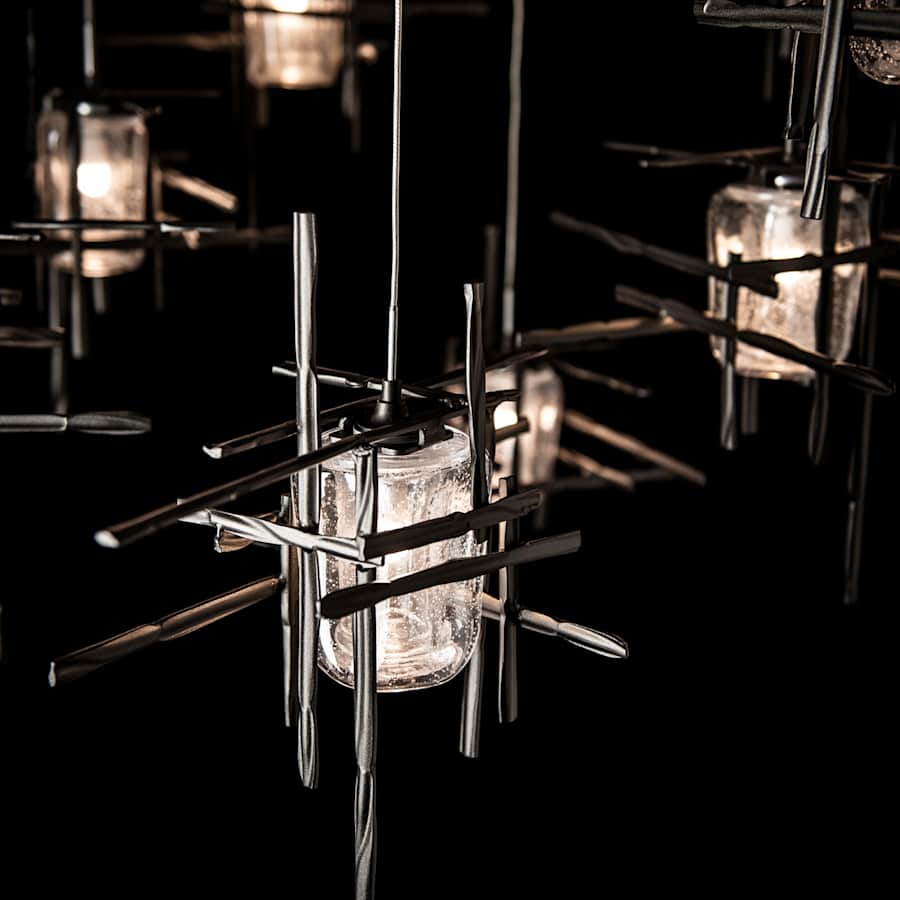 Hubbardton Forge Tura 10 Light 49" Wide Multi Light Pendant
