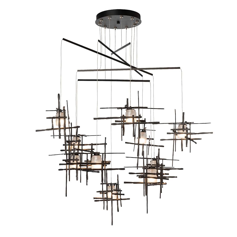 Hubbardton Forge Tura 10 Light 49" Wide Multi Light Pendant