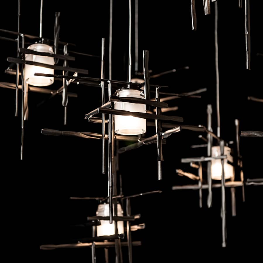 Hubbardton Forge Tura 10 Light 49" Wide Multi Light Pendant