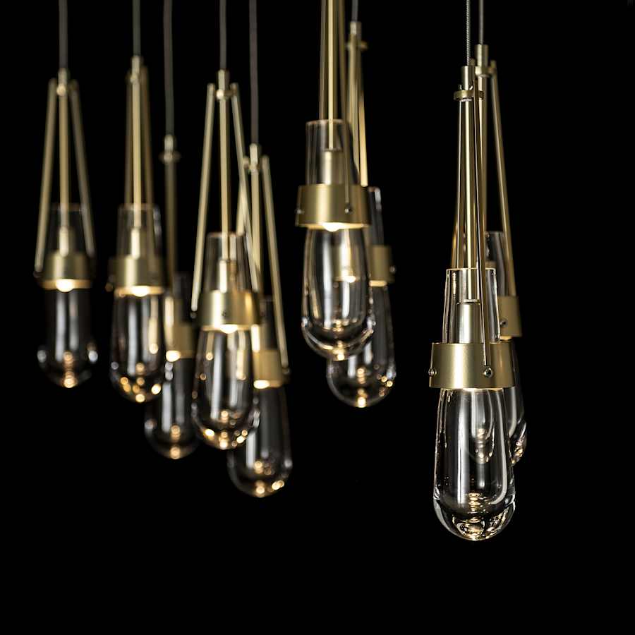 Hubbardton Forge Link 10 Light 45" Wide Linear Pendant