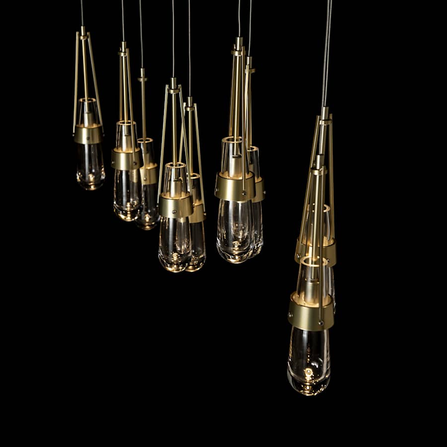 Hubbardton Forge Link 10 Light 45" Wide Linear Pendant