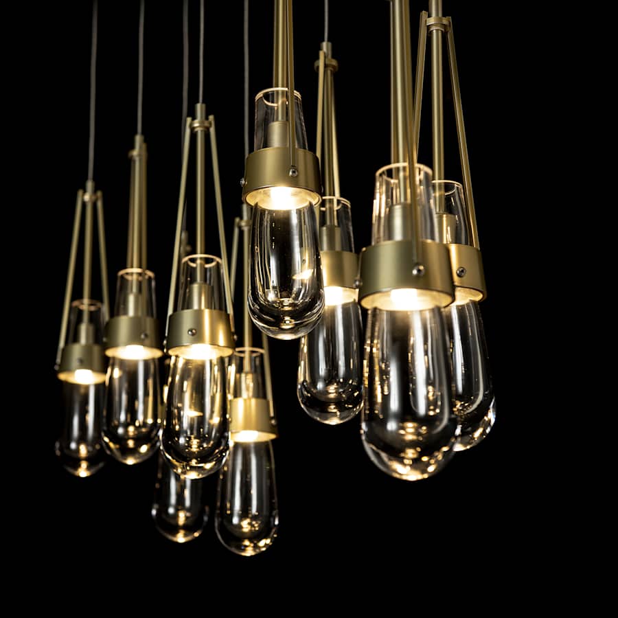 Hubbardton Forge Link 10 Light 45" Wide Linear Pendant