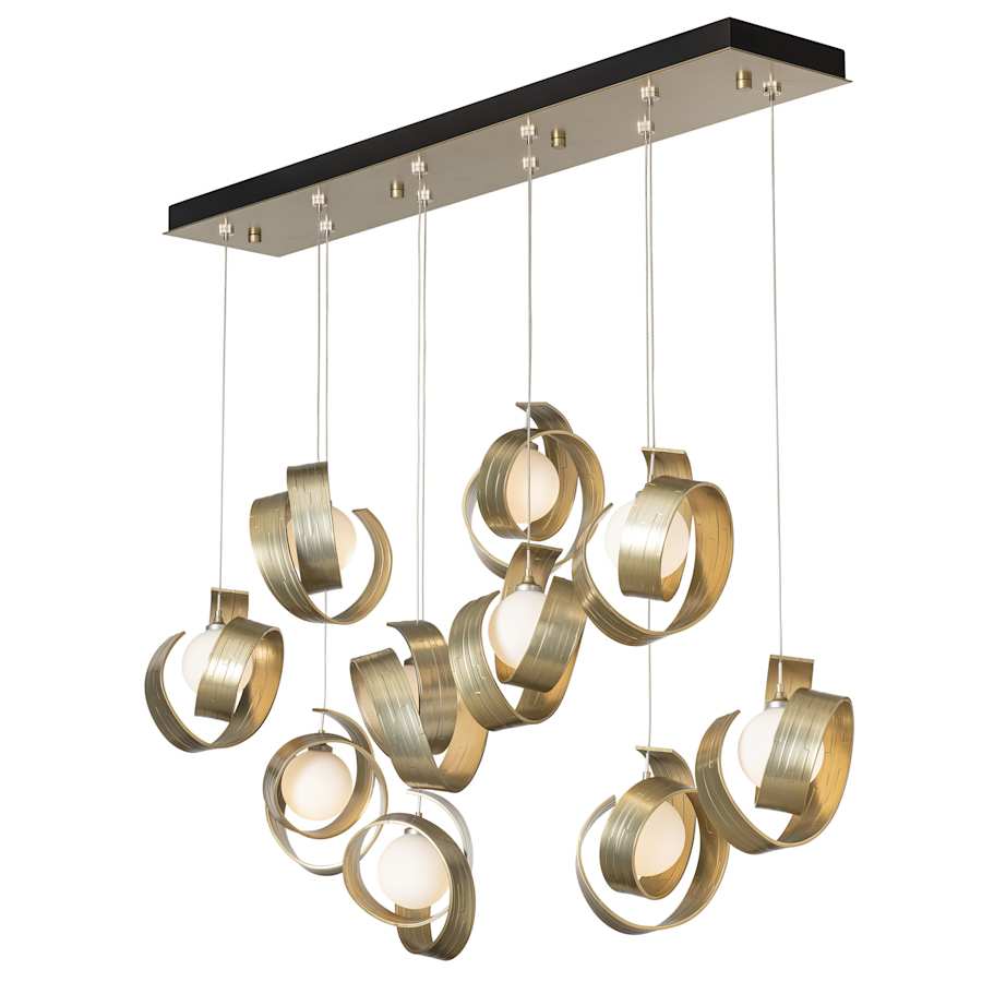 Hubbardton Forge Riza 10 Light 47" Wide Linear Pendant