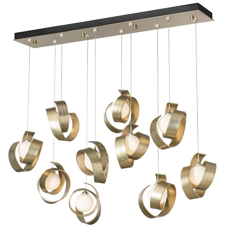 Hubbardton Forge Riza 10 Light 47" Wide Linear Pendant