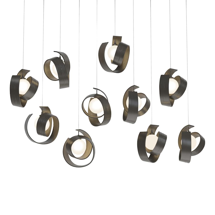 Hubbardton Forge Riza 10 Light 47" Wide Linear Pendant