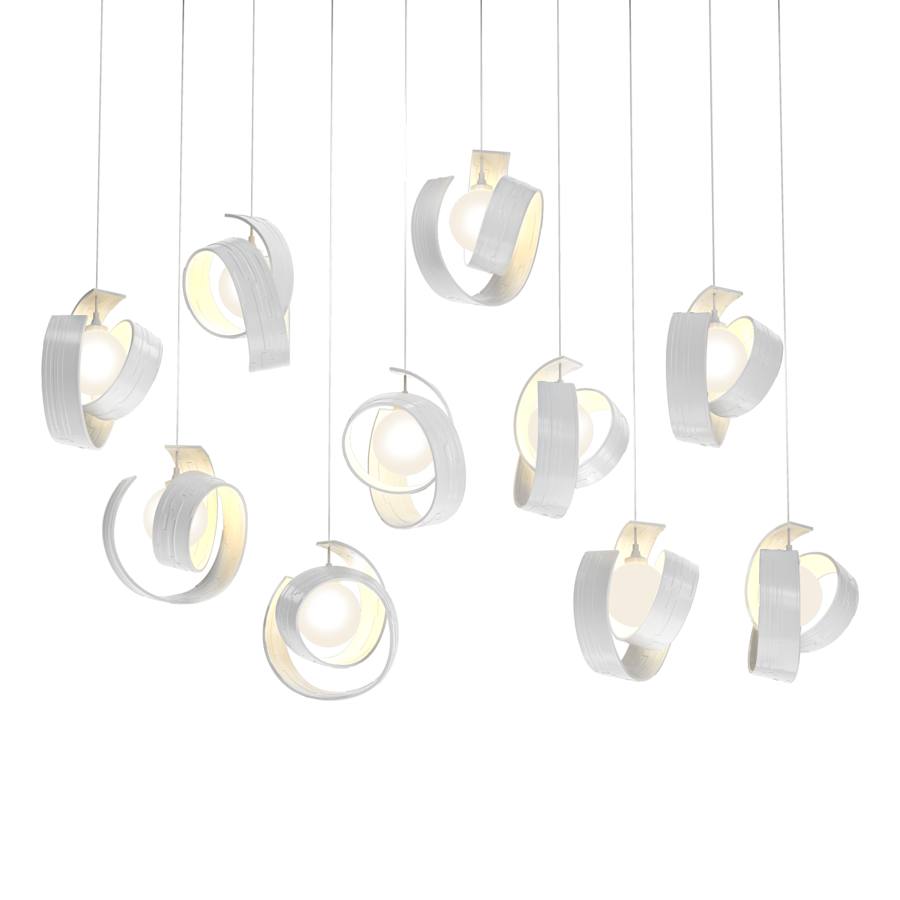 Hubbardton Forge Riza 10 Light 47" Wide Linear Pendant