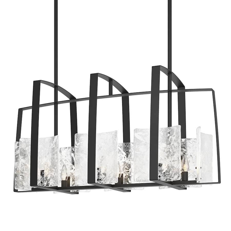 Hubbardton Forge Arc 8 Light 43" Wide Linear Chandelier