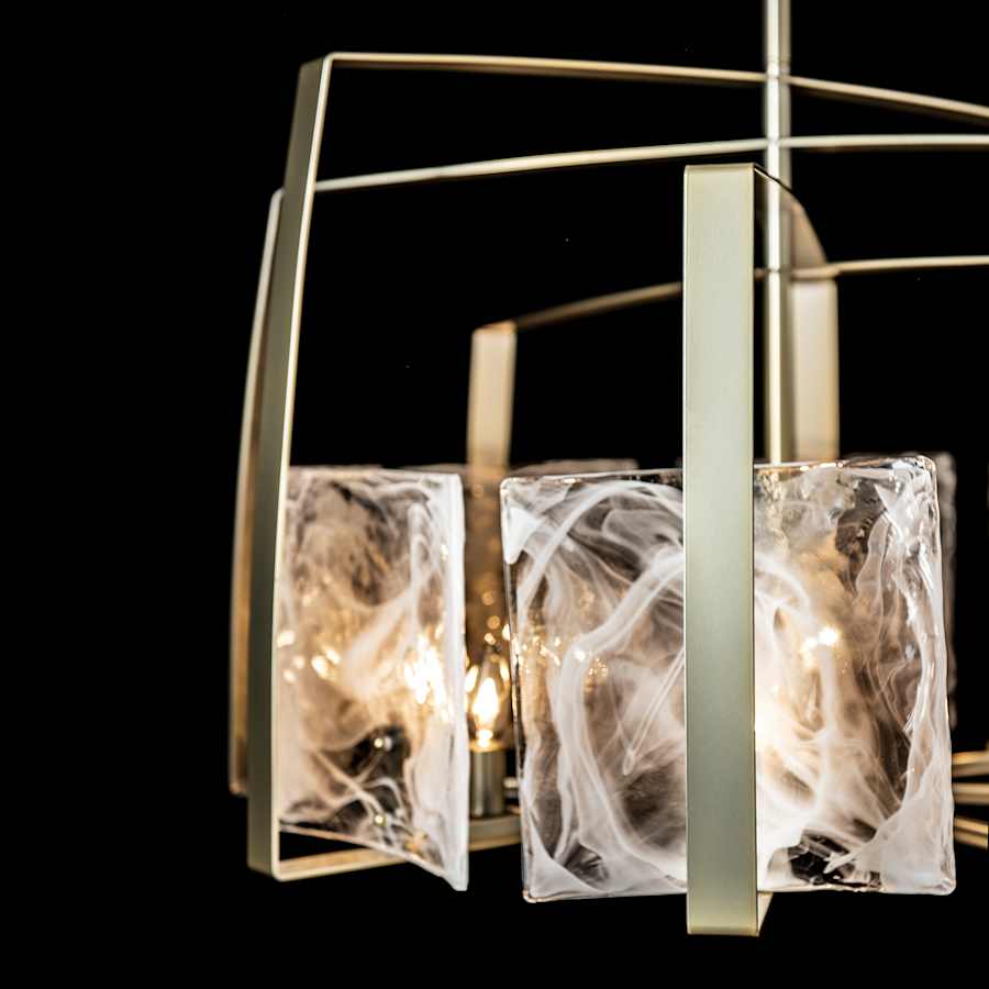 Hubbardton Forge Arc 8 Light 34" Wide Drum Chandelier