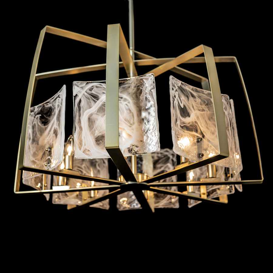 Hubbardton Forge Arc 8 Light 34" Wide Drum Chandelier