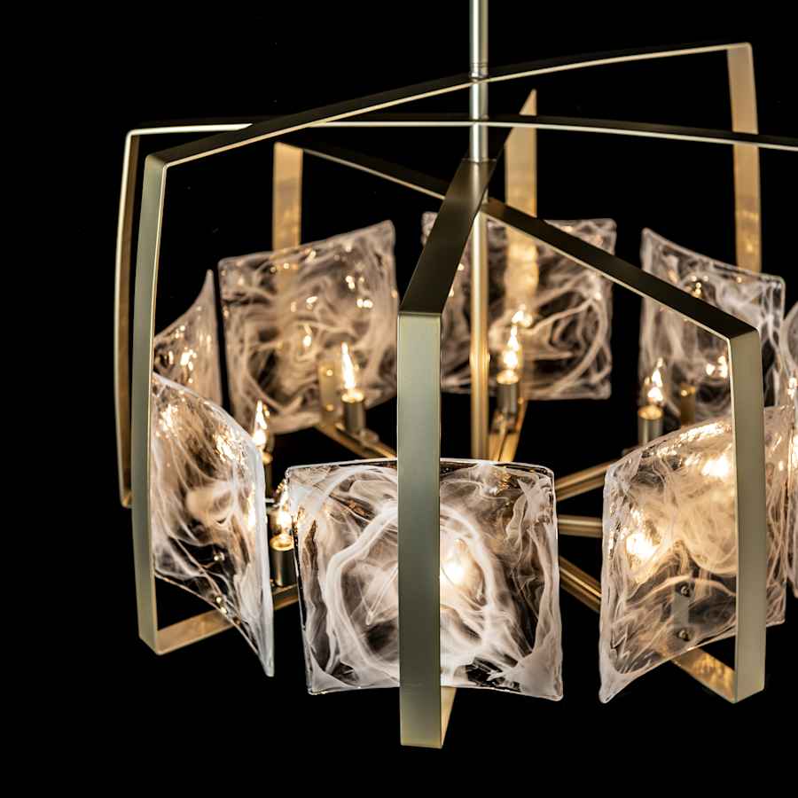 Hubbardton Forge Arc 8 Light 34" Wide Drum Chandelier