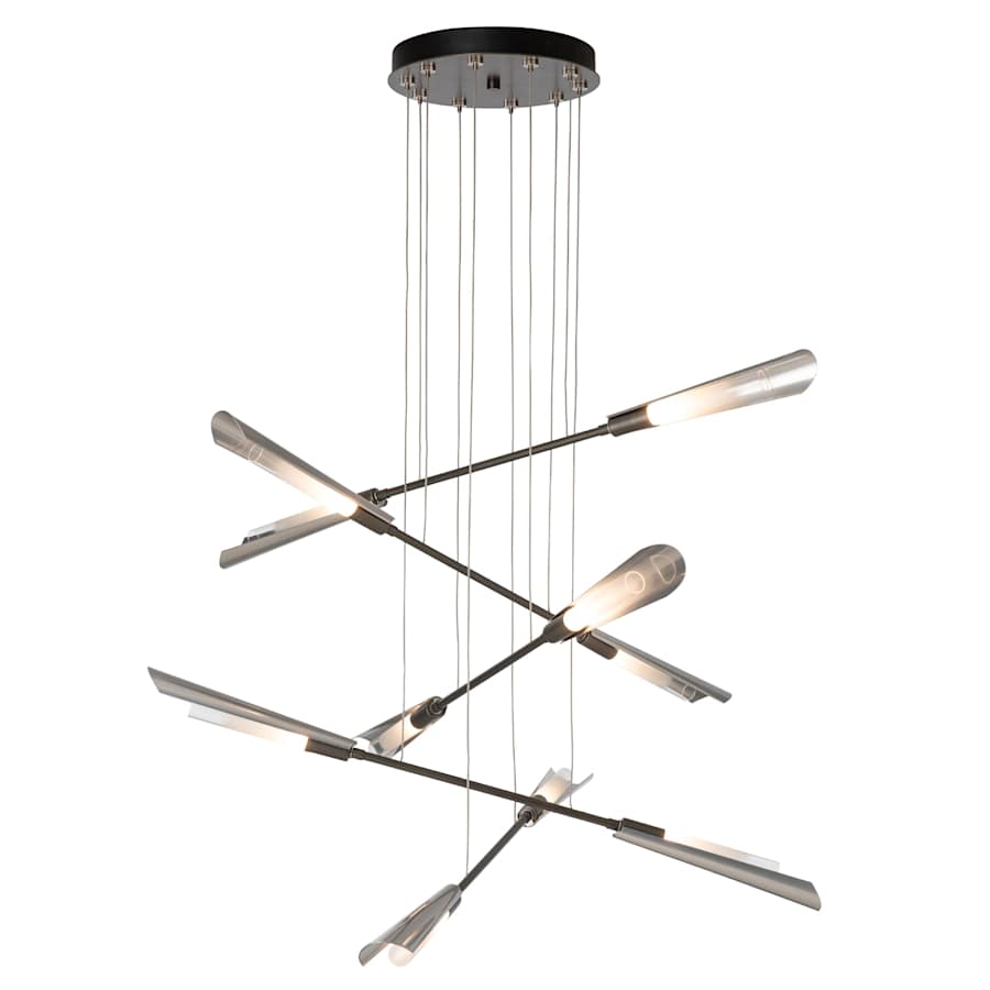 Hubbardton Forge Flight 10 Light 40" Wide Multi Light Pendant
