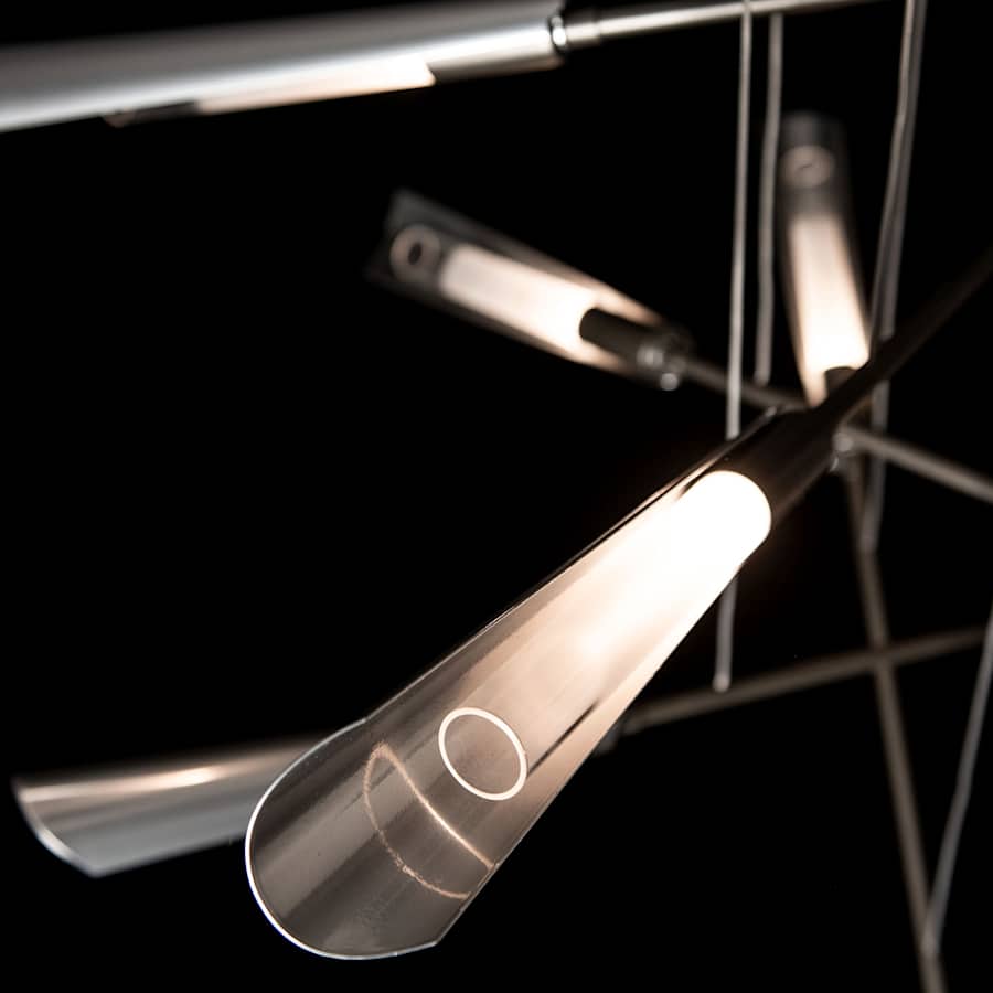 Hubbardton Forge Flight 10 Light 40" Wide Multi Light Pendant