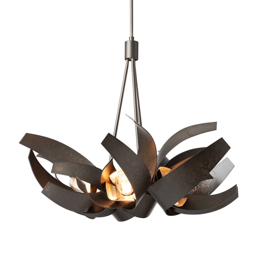 Hubbardton Forge Corona 6 Light 27" Wide Chandelier