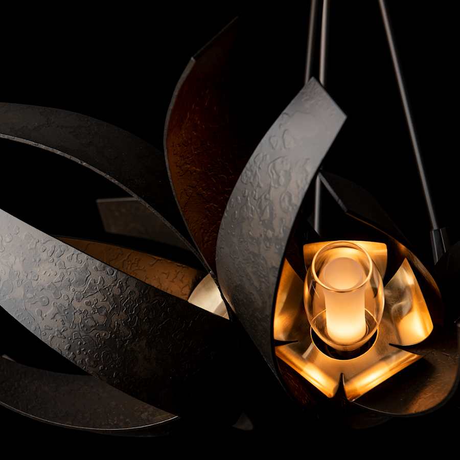 Hubbardton Forge Corona 6 Light 27" Wide Chandelier