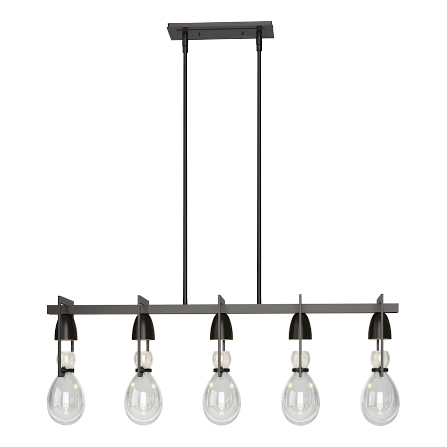 Hubbardton Forge New Traditional 5 Light 41" Wide Linear Chandelier