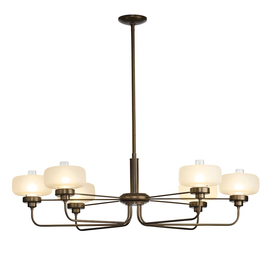Hubbardton Forge Nola 6 Light 42" Wide Chandelier
