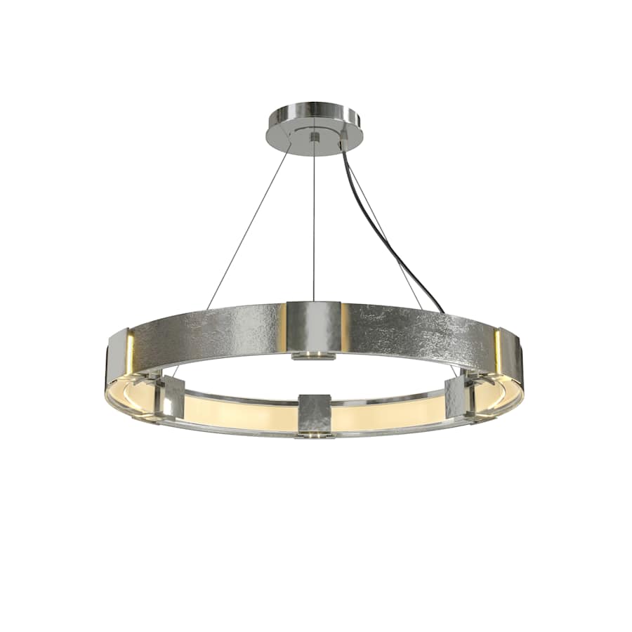Hubbardton Forge Aura 6 Light 29" Wide Ring Chandelier