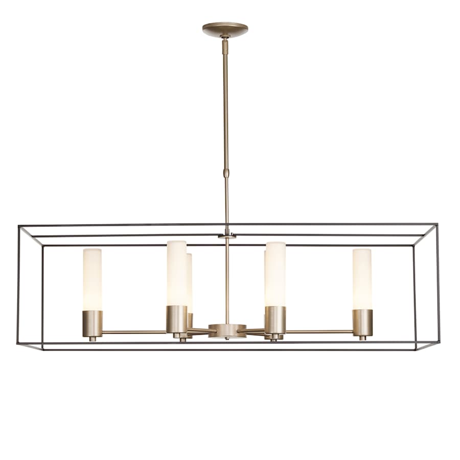 Hubbardton Forge Portico 6 Light 42" Wide Pillar Candle Linear Chandelier