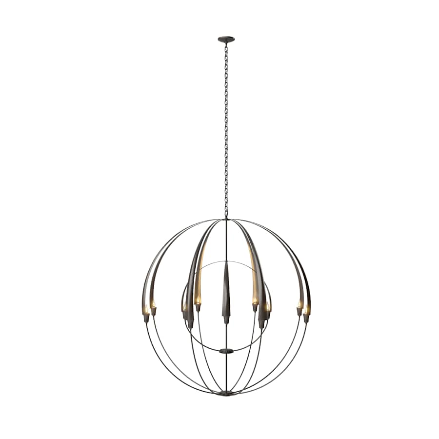 Hubbardton Forge Cirque 12 Light 48" Wide Taper Candle Style Chandelier