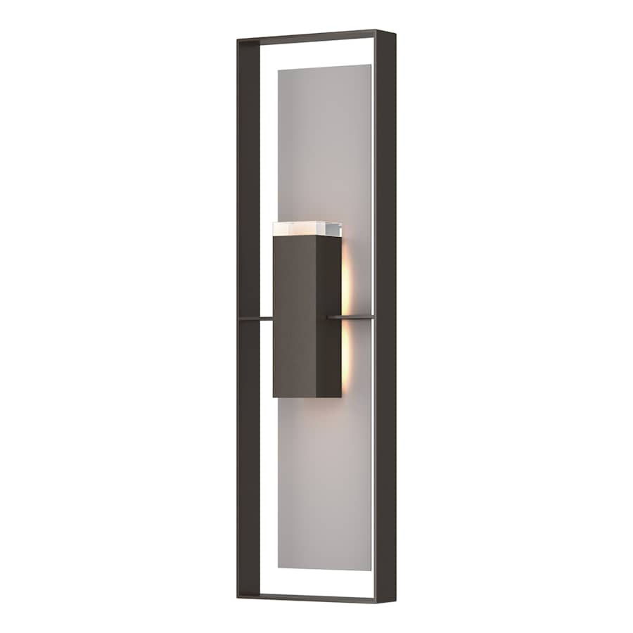 Hubbardton Forge Shadow Box 2 Light 45" Tall Outdoor Wall Sconce