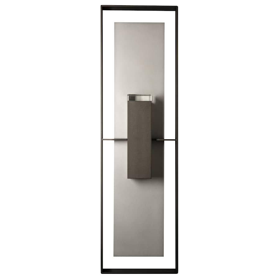 Hubbardton Forge Shadow Box 2 Light 45" Tall Outdoor Wall Sconce