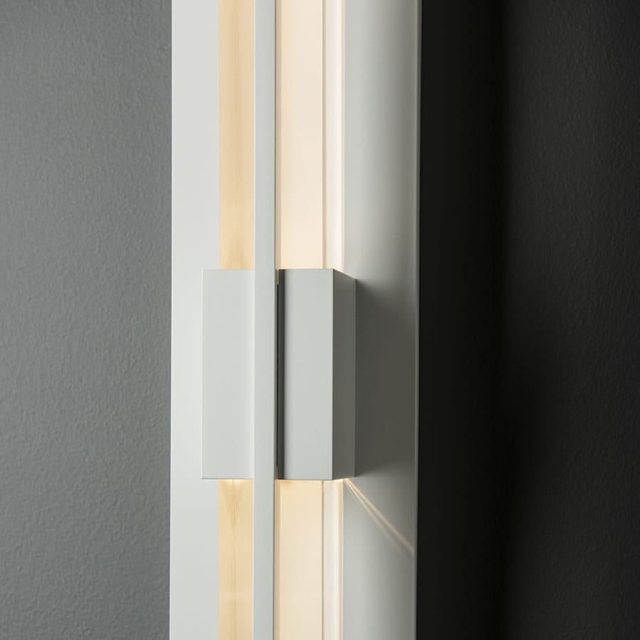 Hubbardton Forge Double Axis 2 Light 24" Tall LED Outdoor Wall Sconce with Customizable Glass Shade