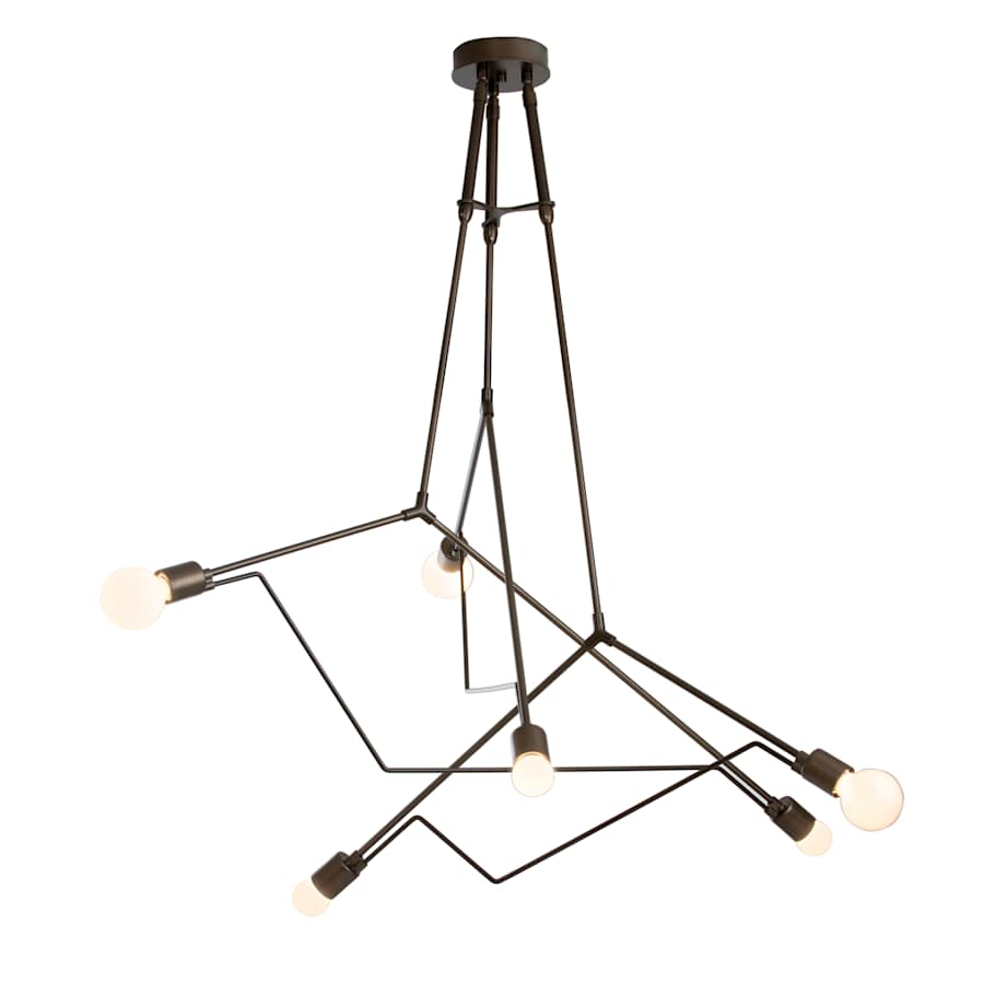Hubbardton Forge Divergence 6 Light 55" Wide Outdoor Abstract Multi Light Pendant