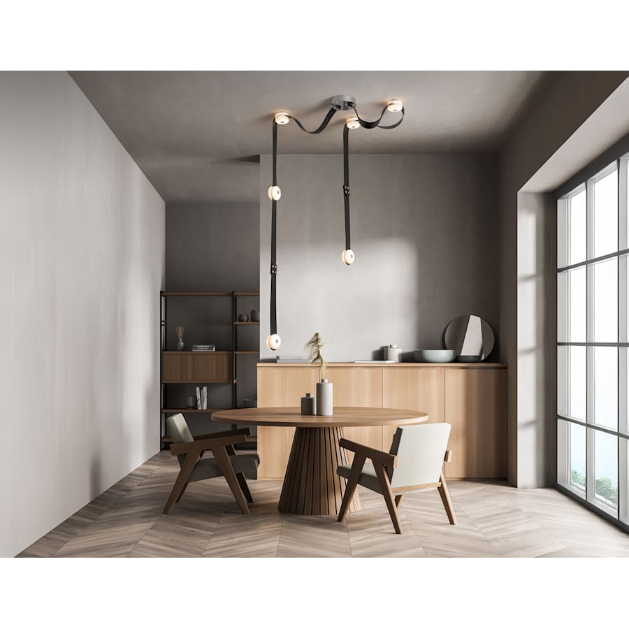 Hubbardton Forge SNAPS 58" Wide Multi Light Pendant