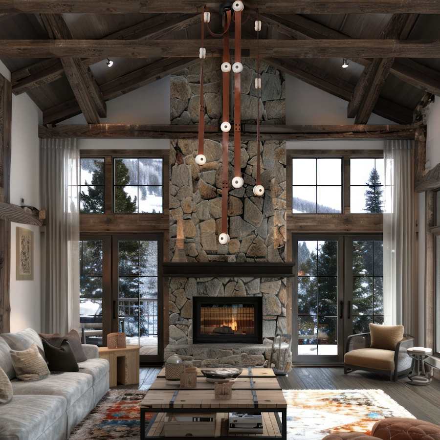 Hubbardton Forge SNAPS 87" Wide Multi Light Pendant