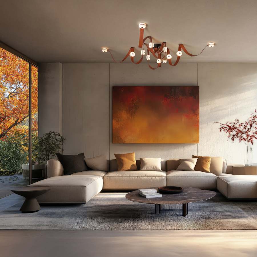 Hubbardton Forge SNAPS 87" Wide Multi Light Pendant