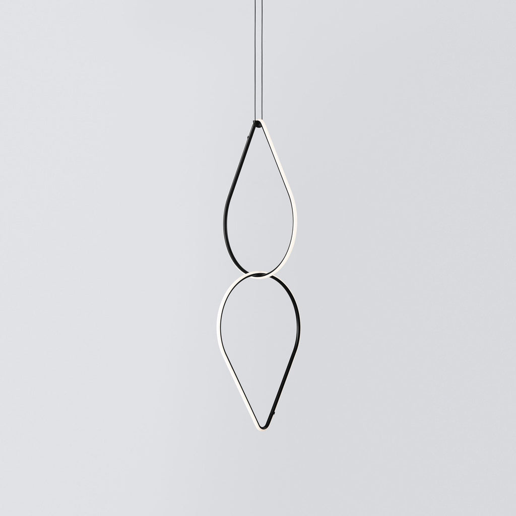 Italian Minimalist Dual Drop LED Suspension