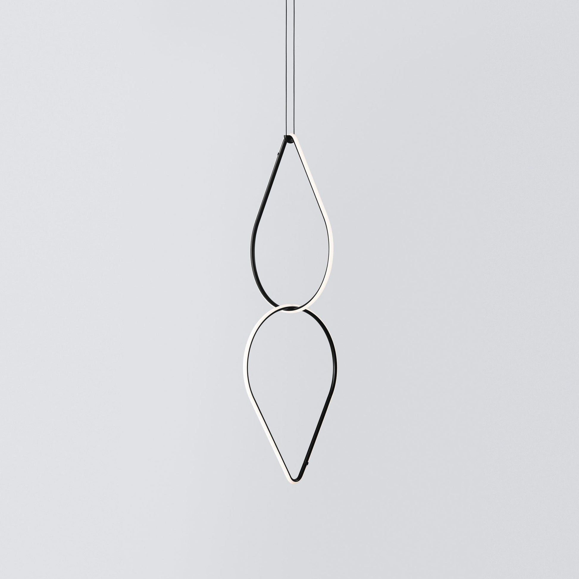 Italian Minimalist Dual Drop LED Suspension