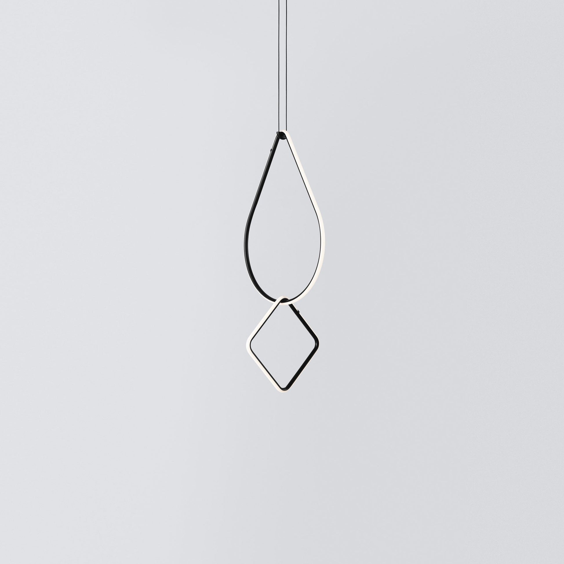 Italian Minimalist Dual Drop LED Suspension