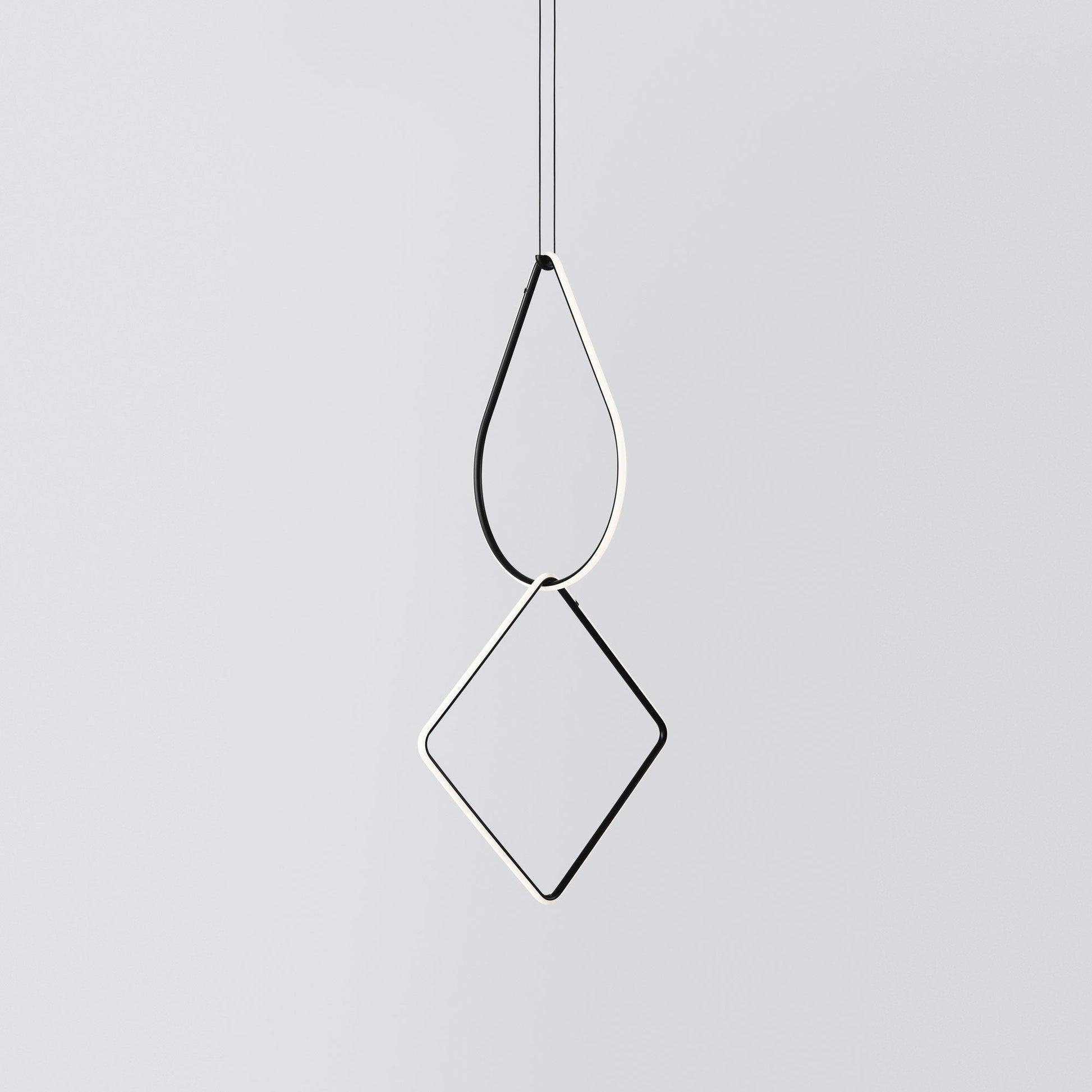 Italian Minimalist Dual Drop LED Suspension