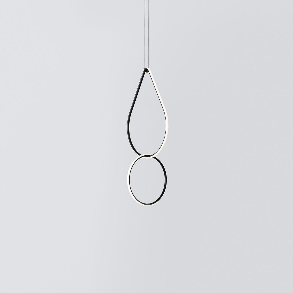 Italian Minimalist Dual Drop LED Suspension