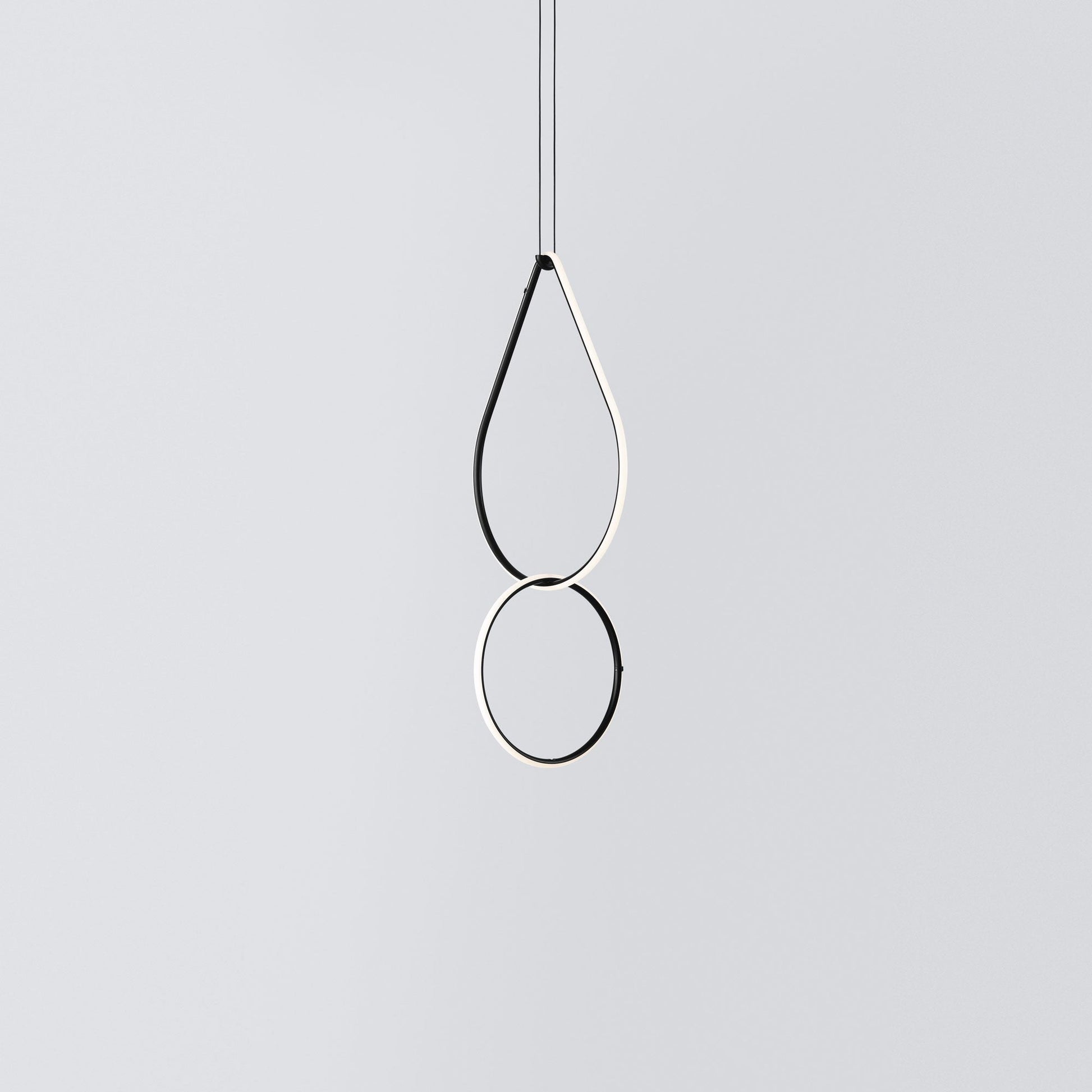 Italian Minimalist Dual Drop LED Suspension