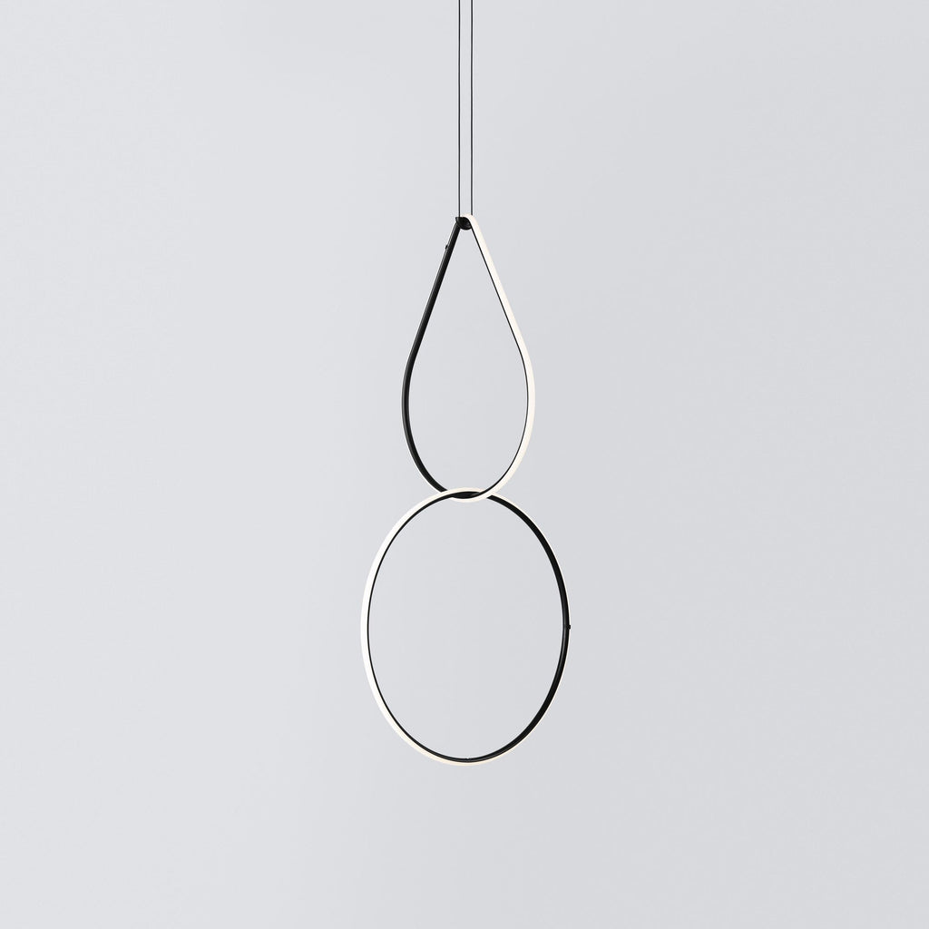 Italian Minimalist Dual Drop LED Suspension