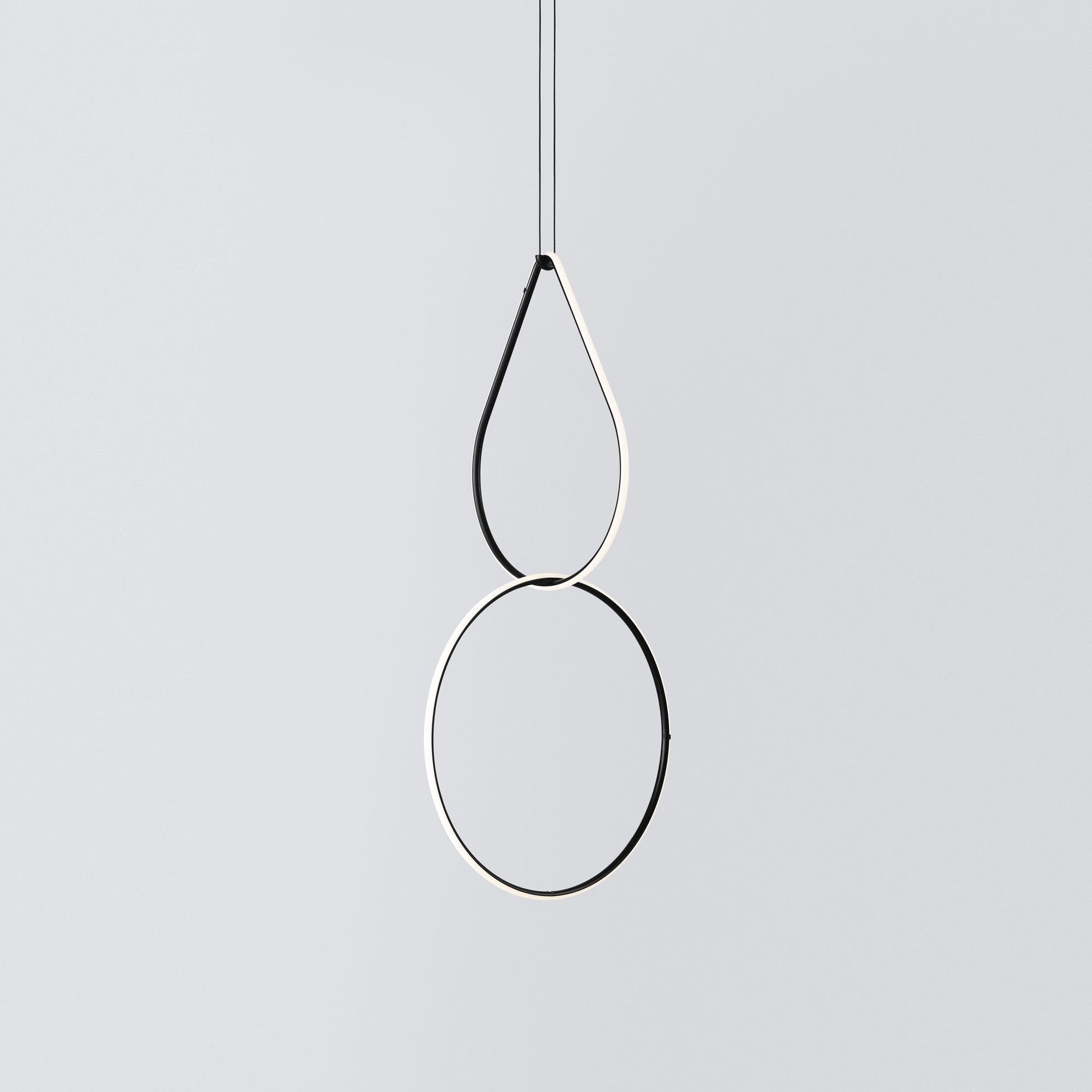 Italian Minimalist Dual Drop LED Suspension