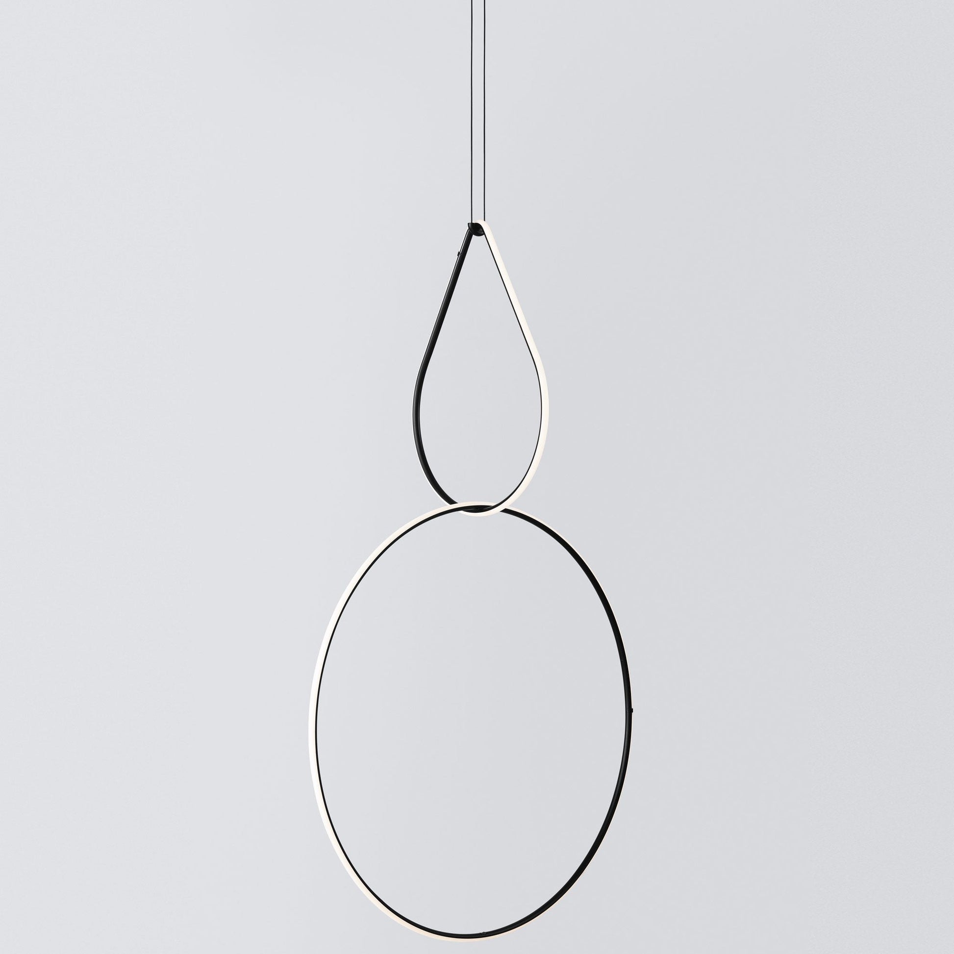 Italian Minimalist Dual Drop LED Suspension