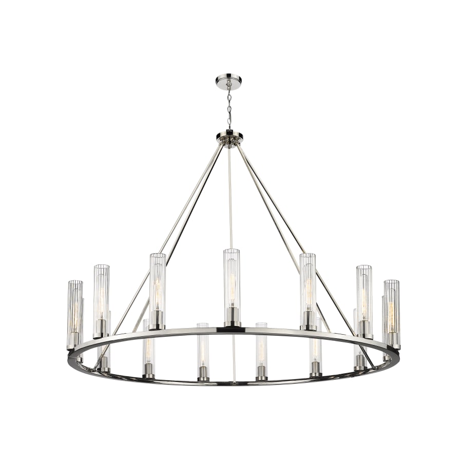 James Allan Hartman 15 Light 60" Wide Pillar Candle Ring Chandelier